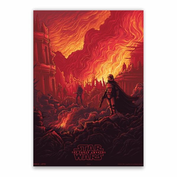 The Force Awakens Red Poster - A1