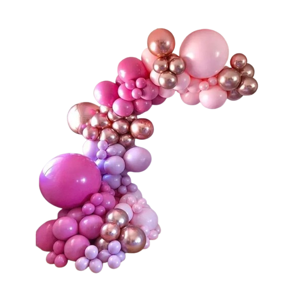 Birthday Party Balloon Arch Kit Hot Pink