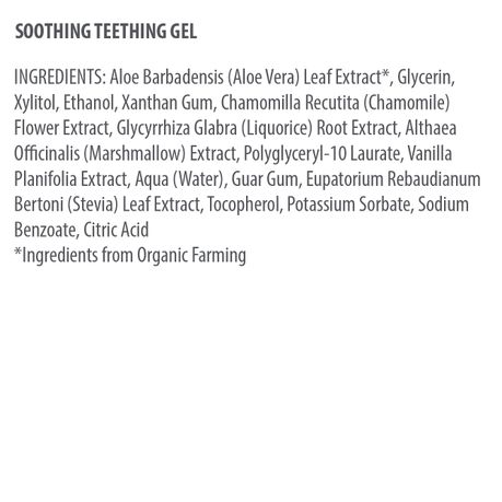 Soothing best sale teething gel