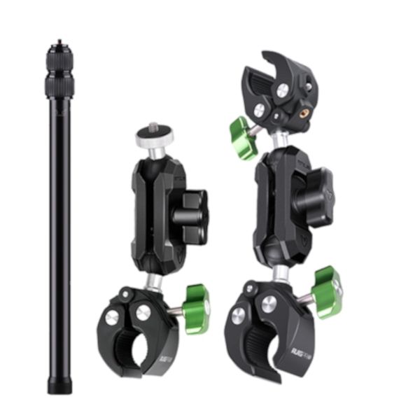 1/4 Inch Dual-Head Crab Clamp Action Camera Bracket for Bikes