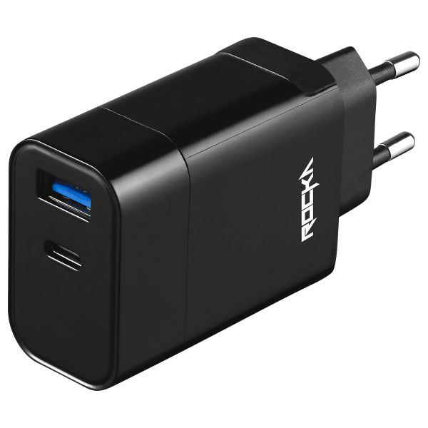 Rocka Rapid Series Fast Charging Dual USB PD Wall Charger