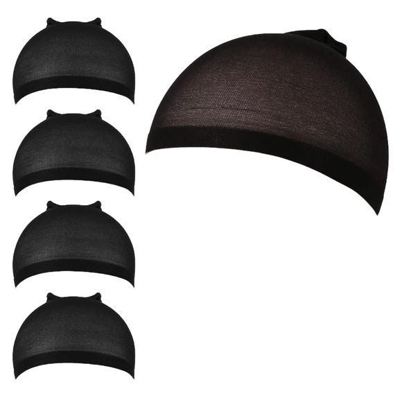 Black Wig Cap (4-Pack)