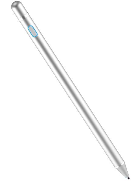 Stylus Drawing Pen Compatible with iPad &amp; Other Touchscreens- Silver - Easy Trade
