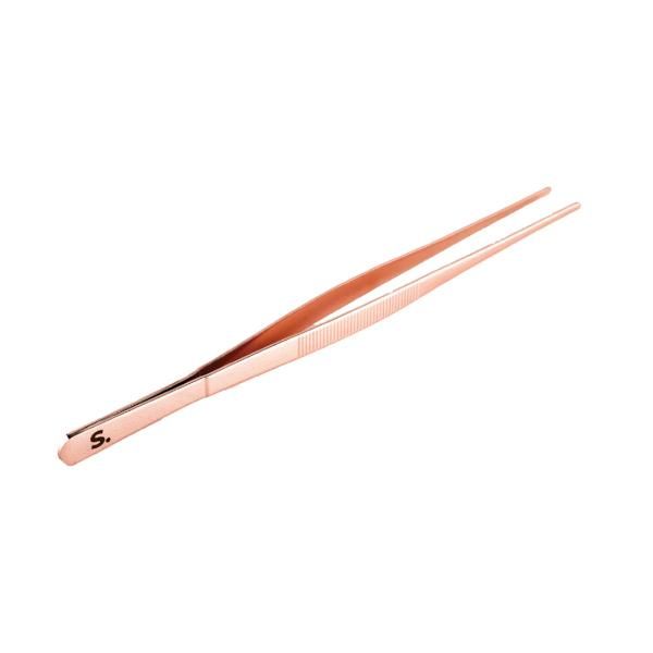 SPIL. Rose Gold Stainless Steel Garnish Tongs -30cm