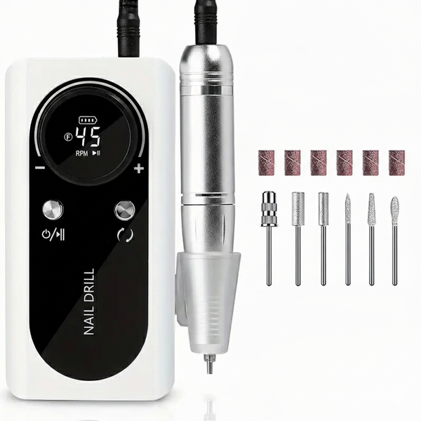 45,000 RPM Portable Nail Drill - Salon-Quality Power Anywhere