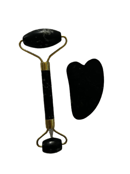 Facial Jade Stone Roller &amp; Gua sha Set