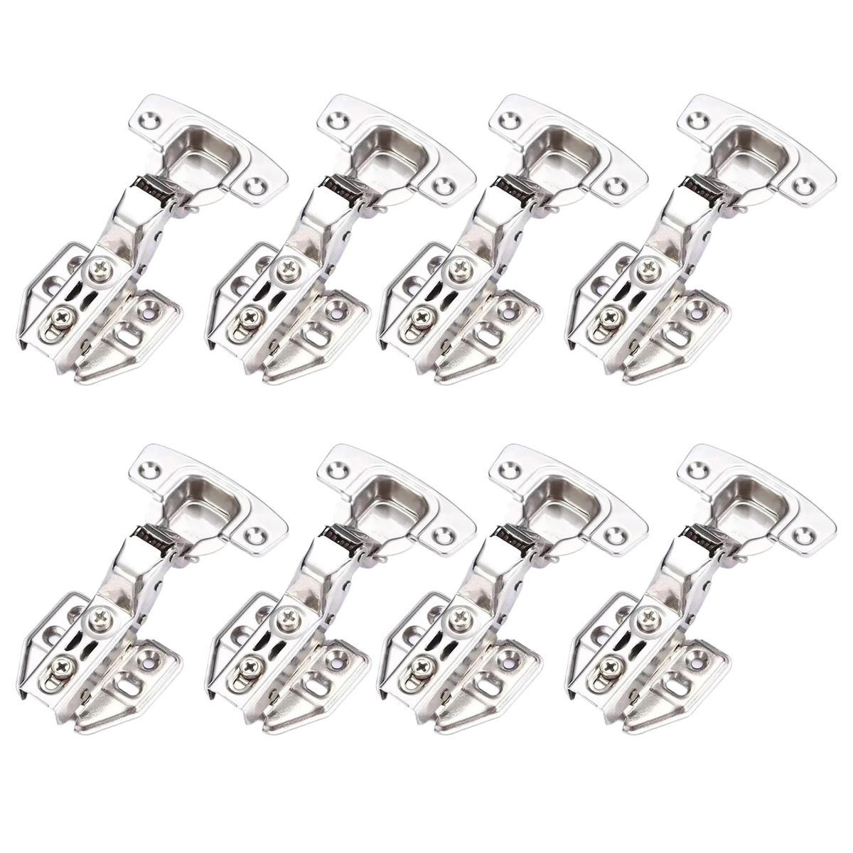 8 Piece Stainless Steel Cabinet Door Hydraulic Inset Mute Damping Hinge