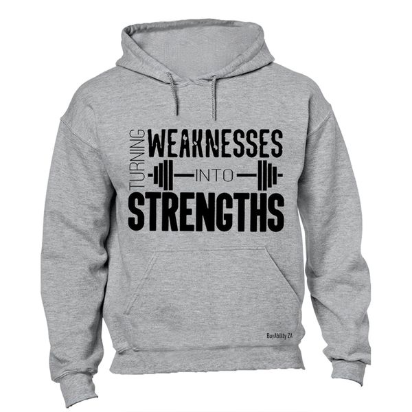 Weaknesses into Strengths - Mens - Hoodie - Black
