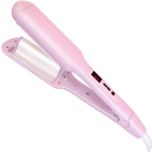 Optic Anti-Scald Professional Electric Crimping Hair Iron Curler-Pink