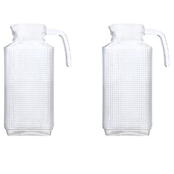 Textured Jugs with Lid - 2 Pack