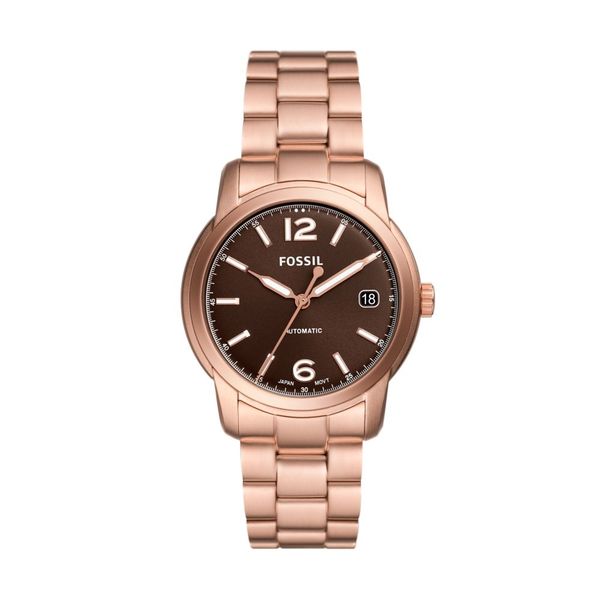 Fossil Women's Heritage Rose Gold-Tone Stainless Steel Watch - ME3258