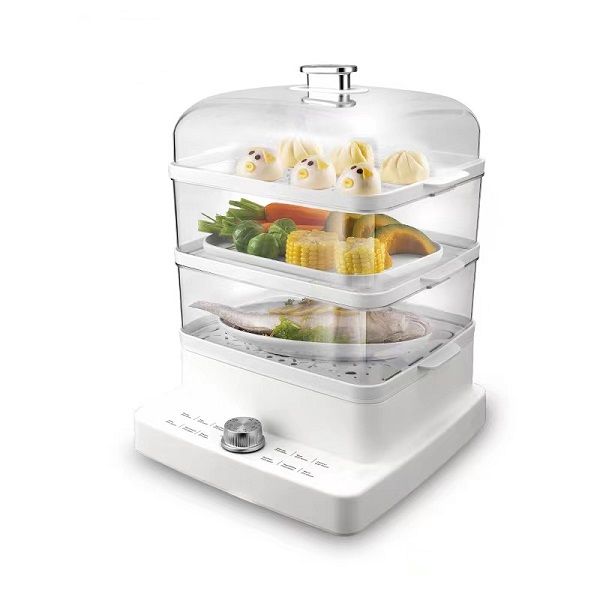 DSP White Electric Food Steamer 1.3L