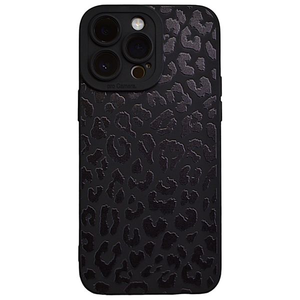Black - Phone Case with Big&amp;small Leopard Print for Iphone 15 Pro Max