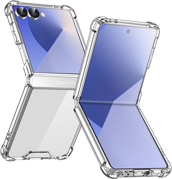 Clear Protective Case Compatible With Samsung Z Flip 7 - Anti Yellowing