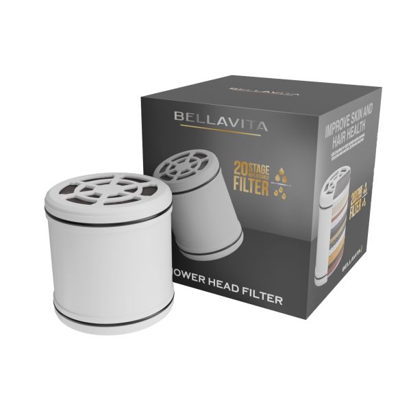 Bellavita Replacement Filter Cartridge for 20-Stage Filtered Shower Head