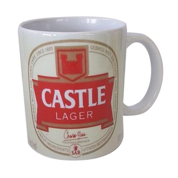 Vintage` Bar` Beer Coffee Mugs - Castle Lager