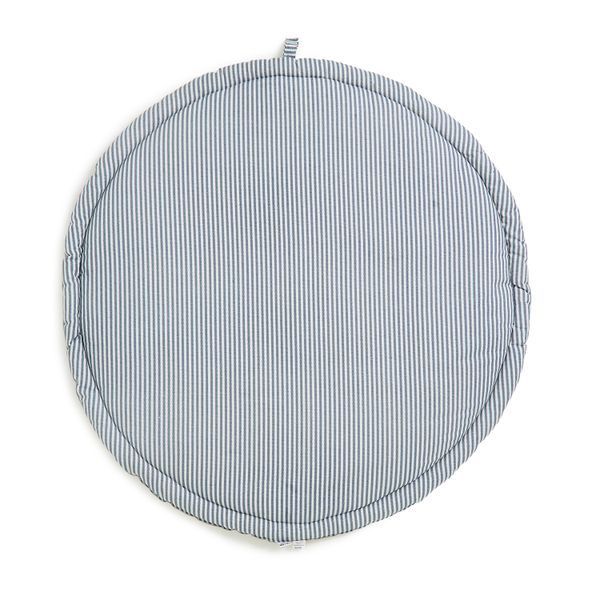 George &amp; Mason Baby - Round Playmat - Navy Stripe