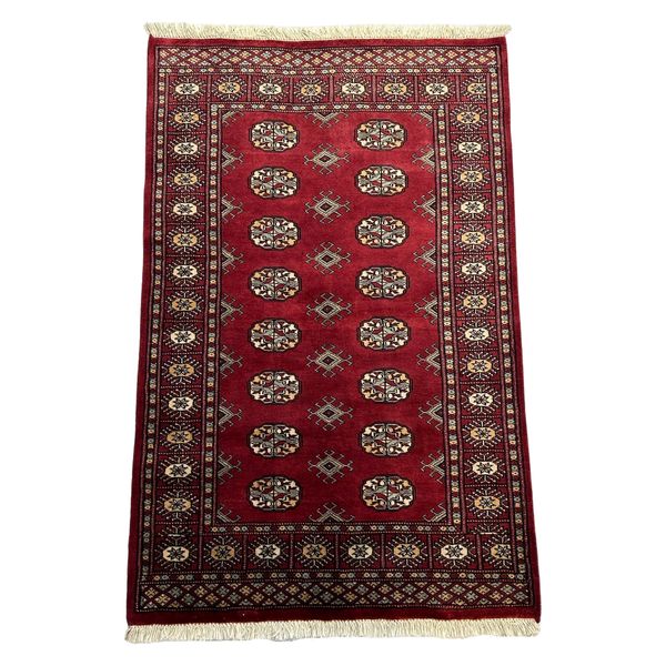 Rugs Of Persia Hand Made Red Karachi Bukhara 151 x 97cm Rug