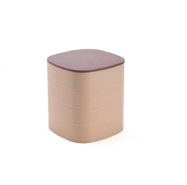 4 Layer Rotary Jewelry Storage Box With Mirror L image