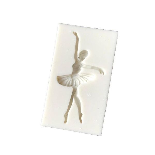 Ballet Girl Liquid Silicone Mold, Fondant Polymer Cake Decoration Tools