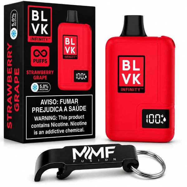 BLVK MMF Infinity 100k Puffs Disposable Vape - Strawberry Grape (5 Devices)