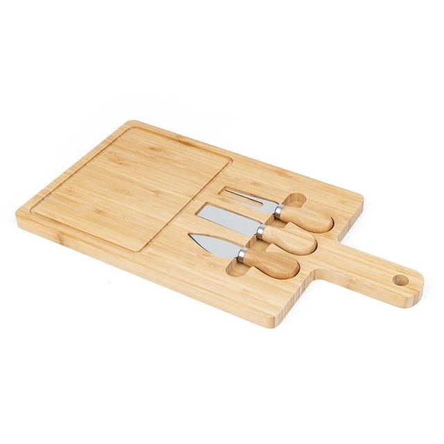 cheese board set bamboo