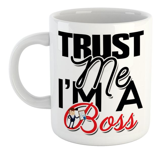 Trust Me I'm A Boss Manager Supervisor Birthday Christmas Gift Mug