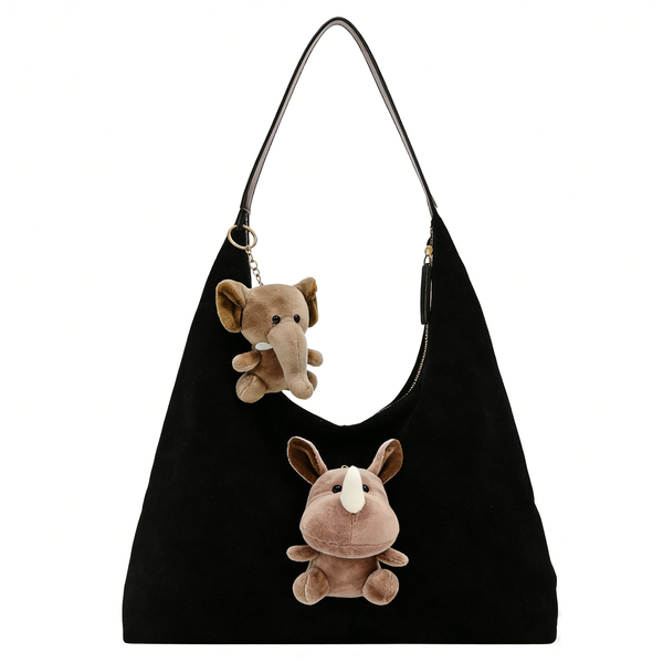 Fashion Women's Shoulder Bag/Handbag, Comes with 2 Plush Charms
