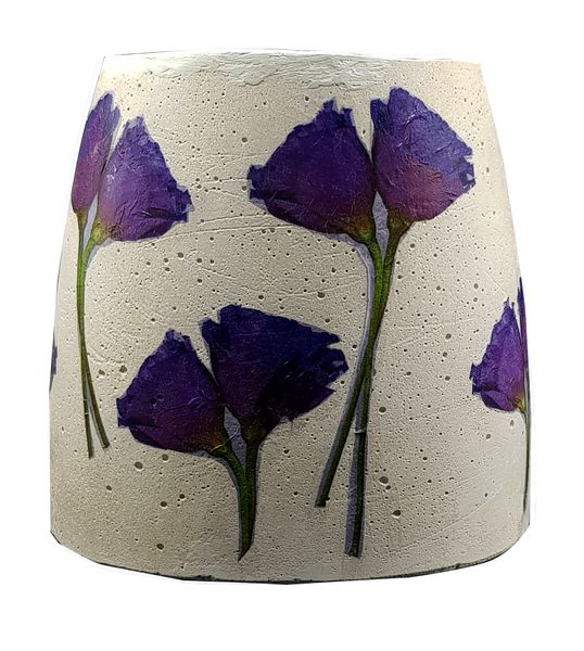 Perfectly Potty - Artisan Cement Pot - Medium Poppy - M002