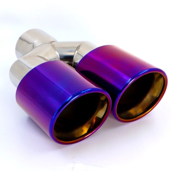 Exhaust Tip Purple Burnt Tip Double