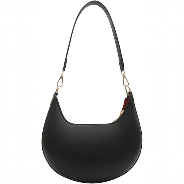 Zippered Closure Shoulder Bag