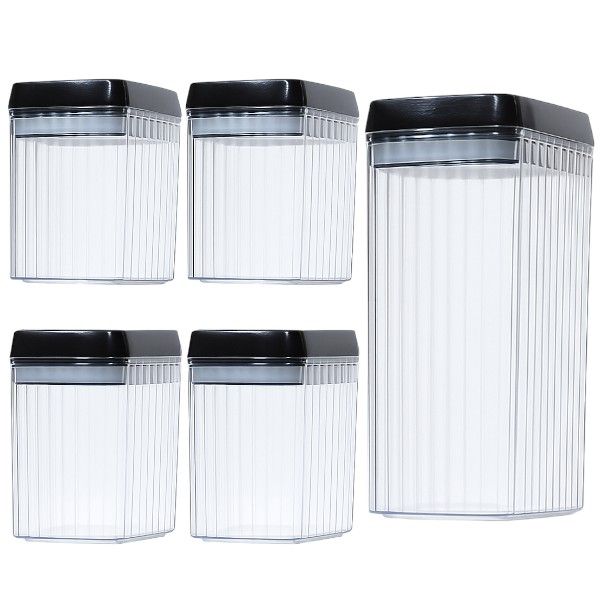 Airtight Food Storage Containers - Transparent 5 Piece