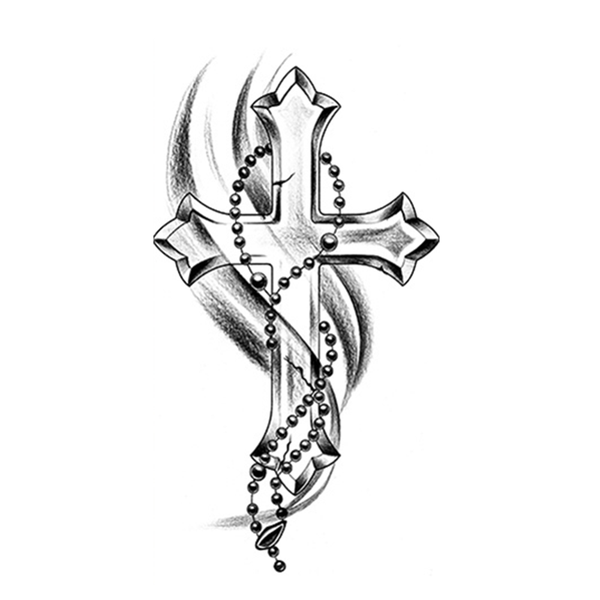 Temporary tattoo sticker Cross shape