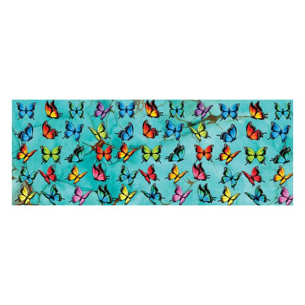 Colourfull Butterflies on Green Decoupage Drum Cover