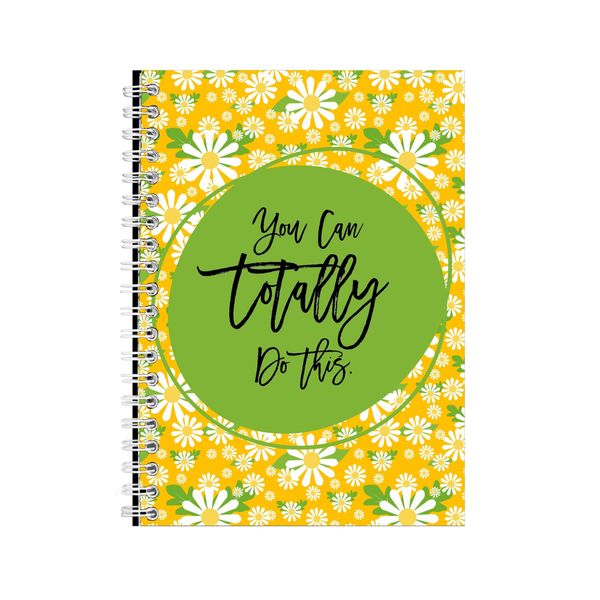 You Can A5 Notebook Spiral Lined Motivational Words Graphic Notepad Gift144