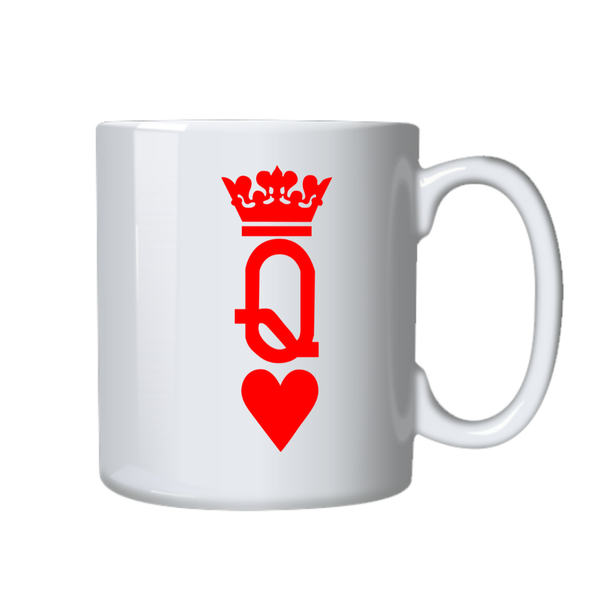 Queen Of Hearts Coffee Mug - Gift Idea for Valentines Girlfriend