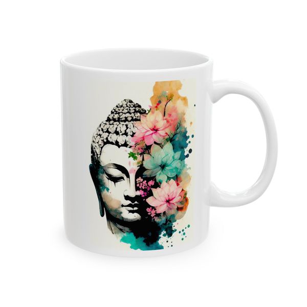 Buddha with flower - Mug