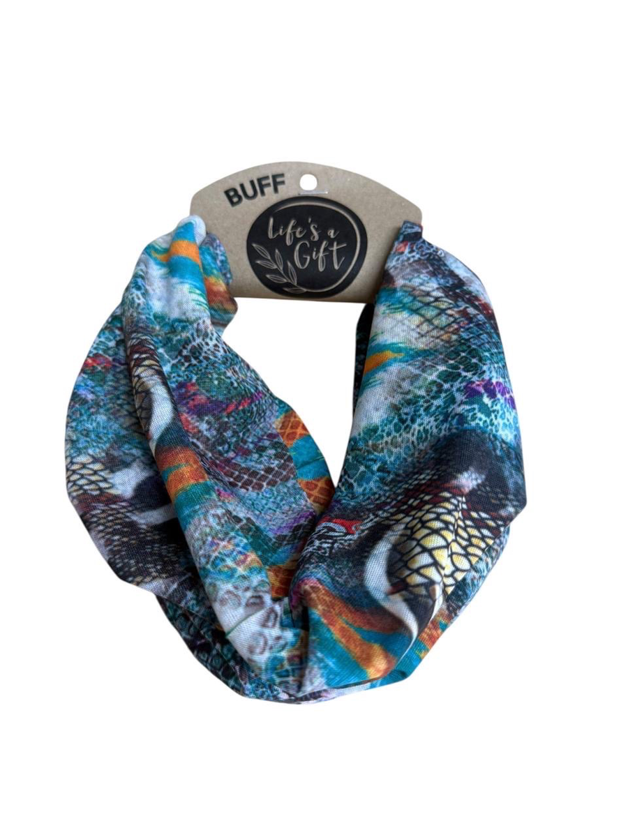 Neck Gaiter - Animal Skin Pattern Kaleidoscope