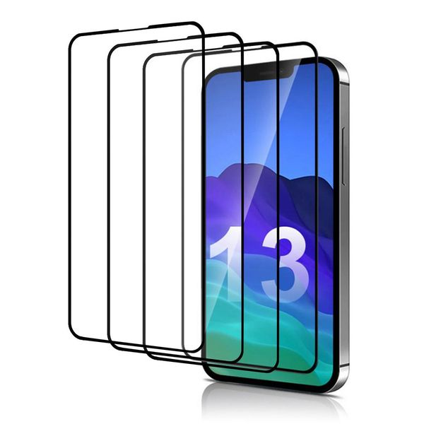 4-Pack Full Coverage Screen Protector For iphone 13 Pro Max/13Pro/13/13Mini
