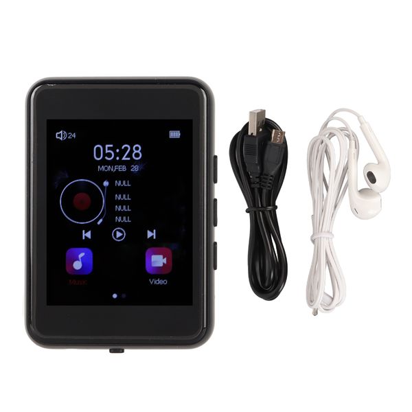 MP3 Player 2.4in Full Touchscreen Bluetooth 5.0 Radio Recorder MP4 MP5Music