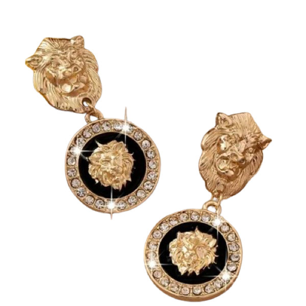 Crystal Earrings For Women - Lion