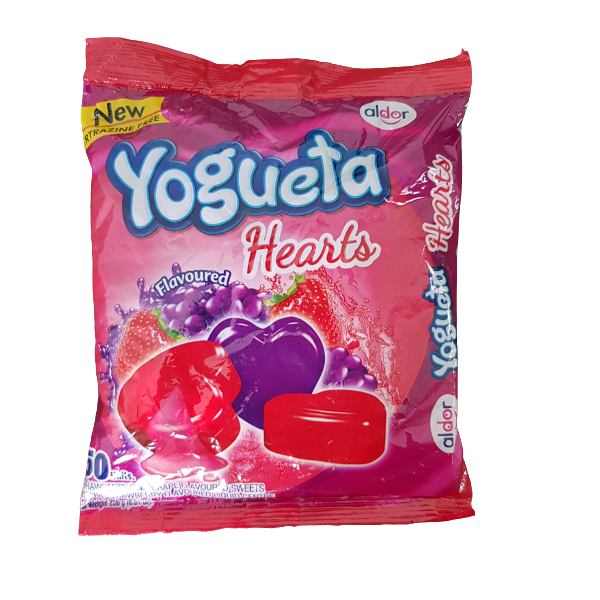 Yogueta Hearts Strawberry and Grape 50's