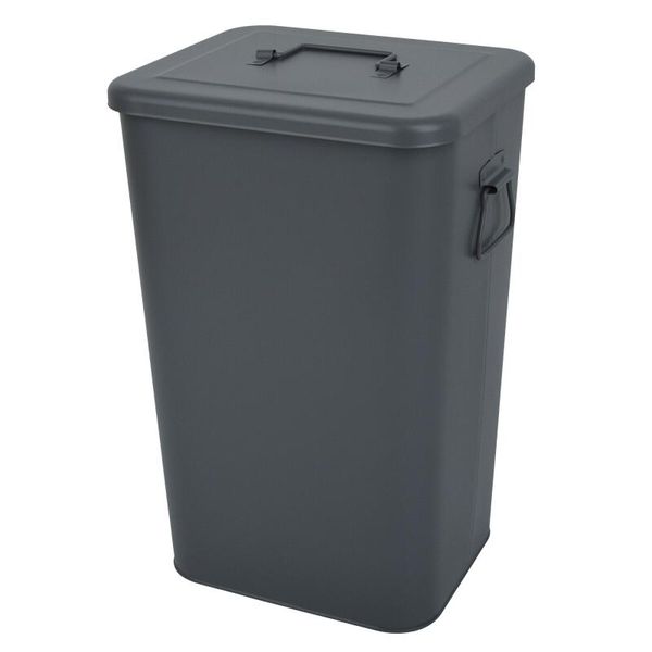 Delinia Kitchen Dustbin With Lift Lid Grey 26 Liters