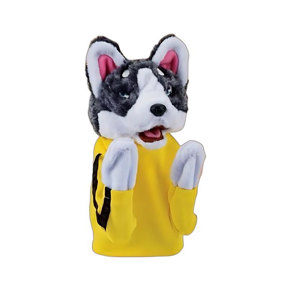 Boxing Dog Figurine Kung Fu Dog Vocal Plush Toy Interactive Dog That Boxes