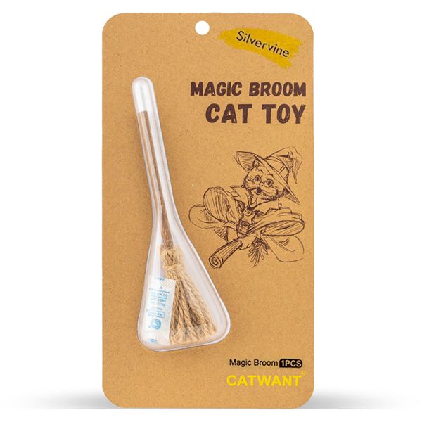 Catwant Silvervine Rope Magic Broom Cat Toy