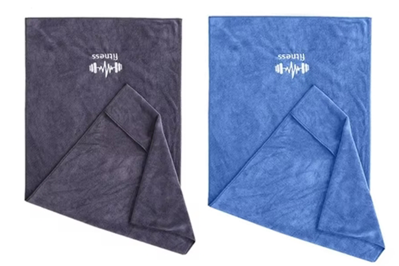 2 Pack Microfiber Quick-Dry Sports Towels for Gym, Travel &amp; Outdoor Use