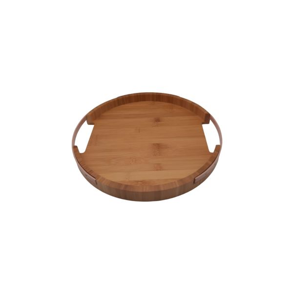 Classy Round Wooden Serving Tray SK-9444