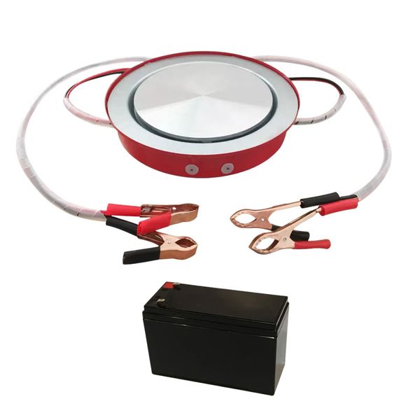 12V 450W Solar DC Stove with a 12V 7A Powerful Rechargeable SLA Battery