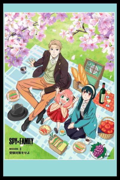 Spy X Family - Picnic Poster with Black Frame