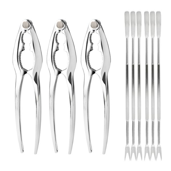 Seafood Crackers Tools Nutcrackers Set Sheller Kitchen Kits 9 Pack